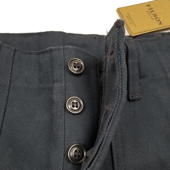 C.C Filson Military Shorts Navy Blue Made in USA - Picture 5 of 9